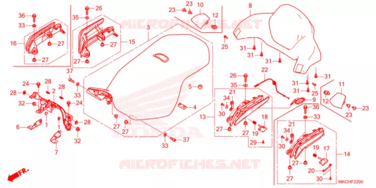 SELLE Honda MOTO 1800 GOLD-WING 2021  GL1800DAM