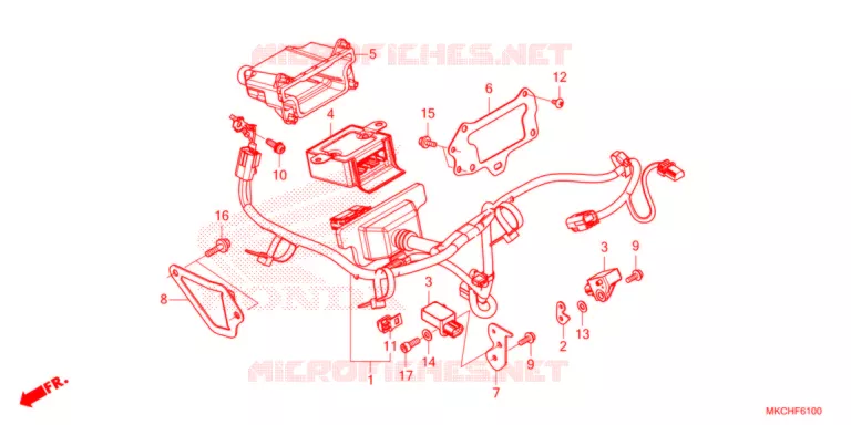 FAISCEAU D'AIRBAG Honda MOTO 1800 GOLD-WING 2021  GL1800DAM