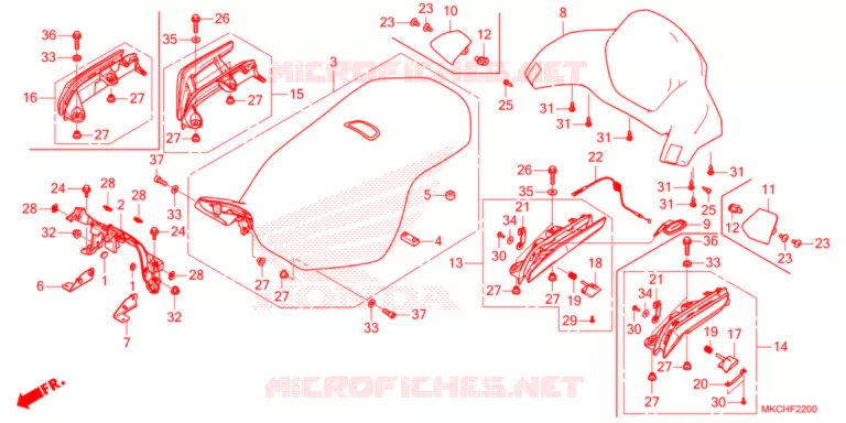 SELLE Honda MOTO 1800 GOLD-WING 2021  GL1800DAM