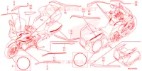 AUTOCOLLANTS pour Honda GL 1800 GOLD WING TOUR DCT de 2021