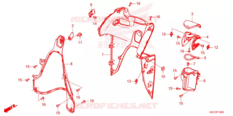 PROTEGE JAMBES Honda SCOOTER 110 VISION 2021  NSC110M