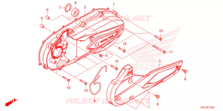 COUVERCLE GAUCHE Honda SCOOTER 110 VISION 2021  NSC110M