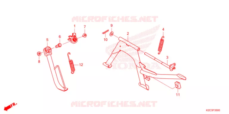 BEQUILLE Honda SCOOTER 110 VISION 2021  NSC110M