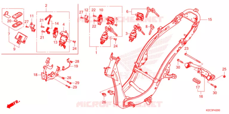 CADRE Honda SCOOTER 110 VISION 2021  NSC110M