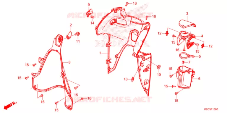 PROTEGE JAMBES Honda SCOOTER 110 VISION 2021  NSC110M