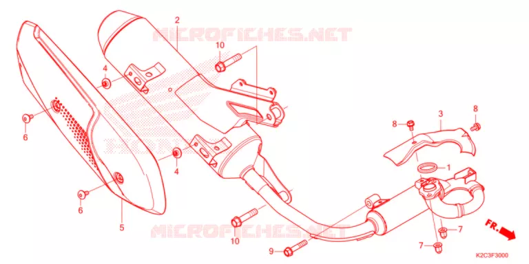 SILENCIEUX D'ECHAPPEMENT Honda SCOOTER 110 VISION 2021  NSC110M_TU