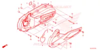 COUVERCLE GAUCHE pour Honda DIO 110 de 2021