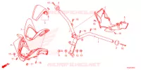 GUIDON   CARENAGE pour Honda FORZA 125 TOP BOX de 2021