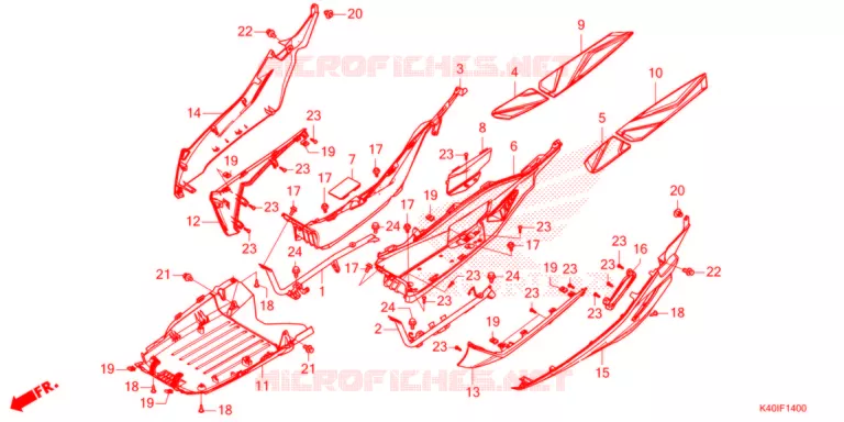 MARCHE PIEDS Honda SCOOTER 125 FORZA 2021  NSS125ADM_T