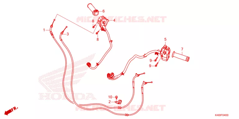 COMMODO - LEVIER - CABLE Honda SCOOTER 125 FORZA 2021  NSS125ADM