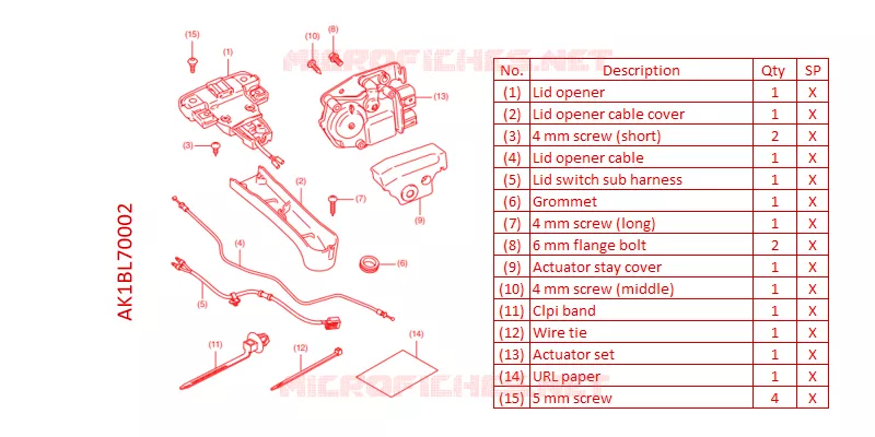 OUVERTURE TOP CASE Honda SCOOTER 125 FORZA 2021  NSS125ADM