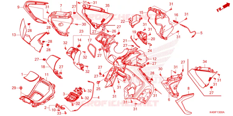 PROTEGE JAMBES Honda SCOOTER 125 FORZA 2021  NSS125ADM