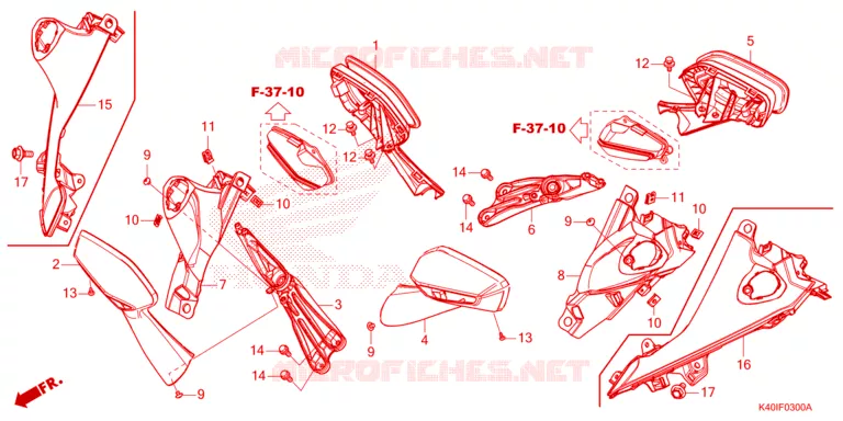 RETROVISEUR Honda SCOOTER 125 FORZA 2021  NSS125ADM