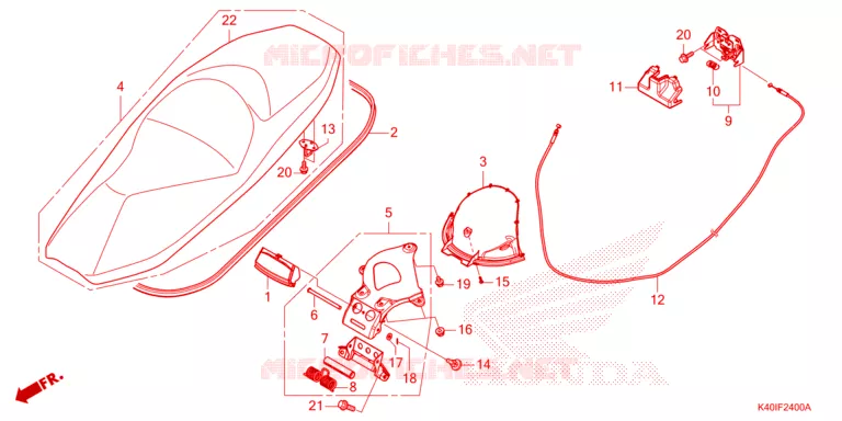 SELLE Honda SCOOTER 125 FORZA 2021  NSS125ADM