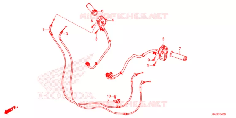 COMMODO - LEVIER - CABLE Honda SCOOTER 125 FORZA 2021  NSS125ADM