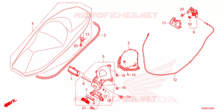 SELLE Honda SCOOTER 125 FORZA 2021  NSS125ADM