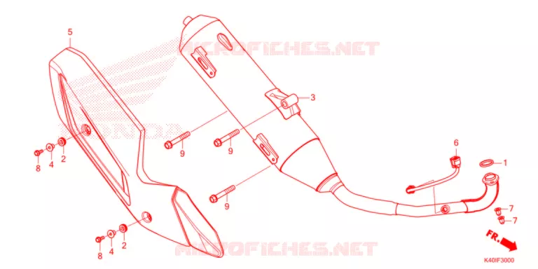 SILENCIEUX D'ECHAPPEMENT Honda SCOOTER 125 FORZA 2021  NSS125ADM
