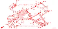 TRIANGLES   BARRE ANTI ROULIS pour Honda PIONEER 1000 M3 DELUXE CAMO de 2021