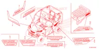 AUTOCOLLANTS pour Honda PIONEER 1000 M3 DELUXE de 2021