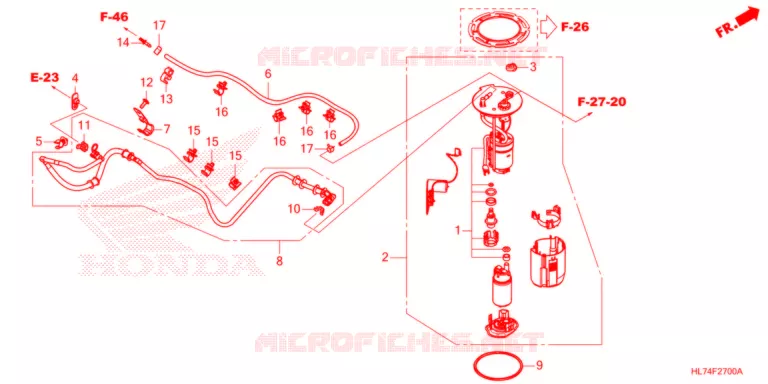 POMPE A ESSENCE Honda ATV 1000 TALON 2021  SXS1000S4XM