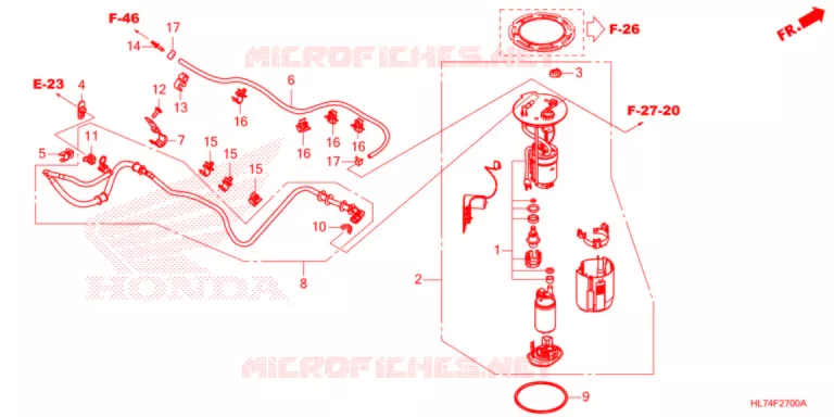 POMPE A ESSENCE Honda ATV 1000 TALON 2021  SXS1000S4XM