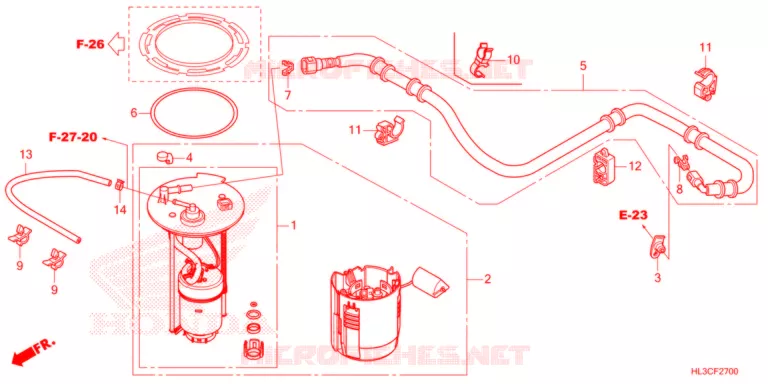 POMPE A ESSENCE Honda ATV 700 PIONEER 2021  SXS700M2DM