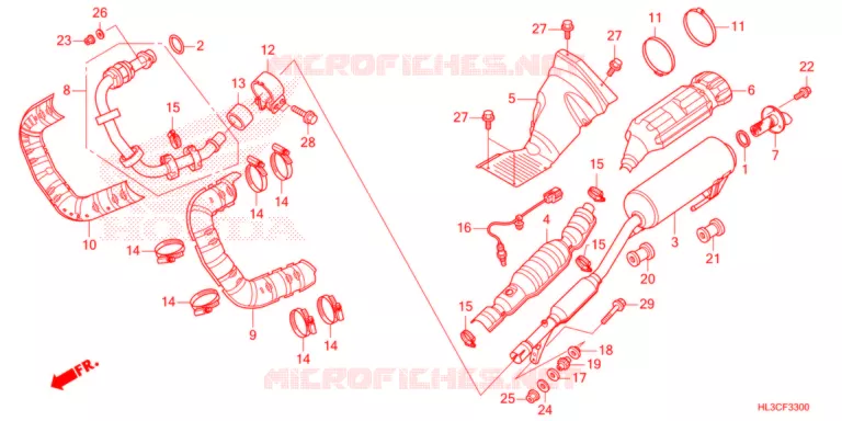 SILENCIEUX D'ECHAPPEMENT Honda ATV 700 PIONEER 2021  SXS700M2DM
