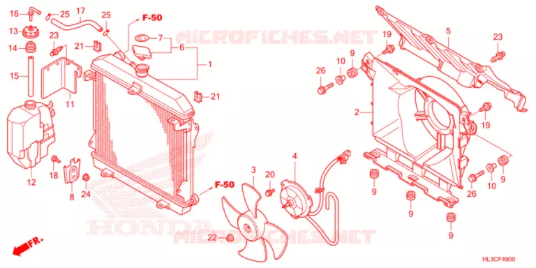 RADIATEUR Honda ATV 700 PIONEER 2021  SXS700M2DM