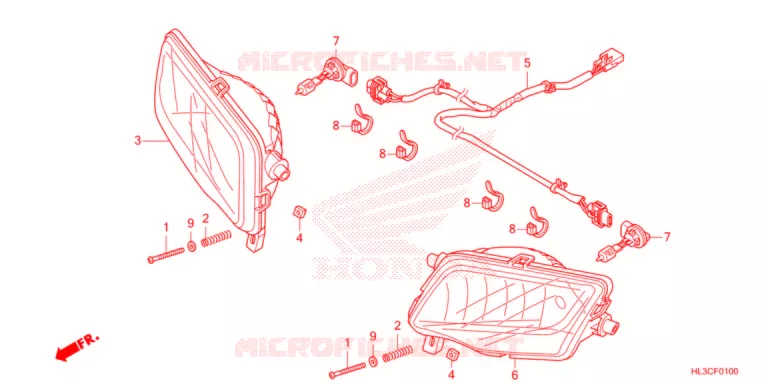 PHARE Honda ATV 700 PIONEER 2021  SXS700M2DM