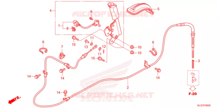 FREIN DE STATIONNEMENT Honda ATV 700 PIONEER 2021  SXS700M2M
