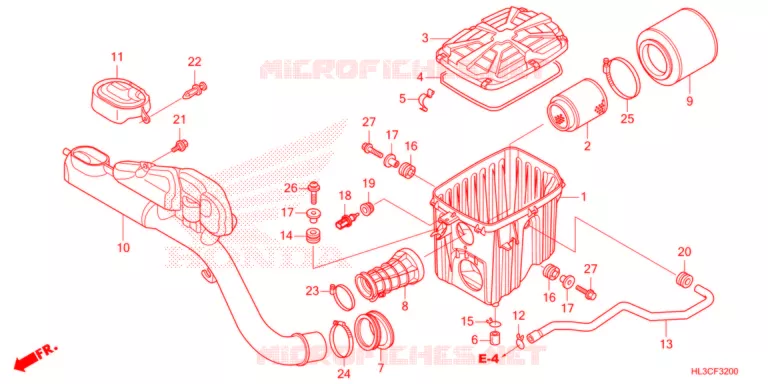 FILTRE A AIR Honda ATV 700 PIONEER 2021  SXS700M4DM