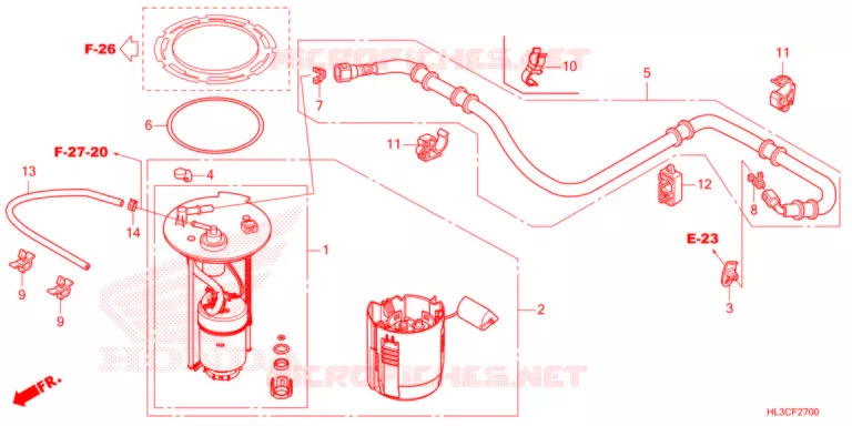 POMPE A ESSENCE Honda ATV 700 PIONEER 2021  SXS700M4DM