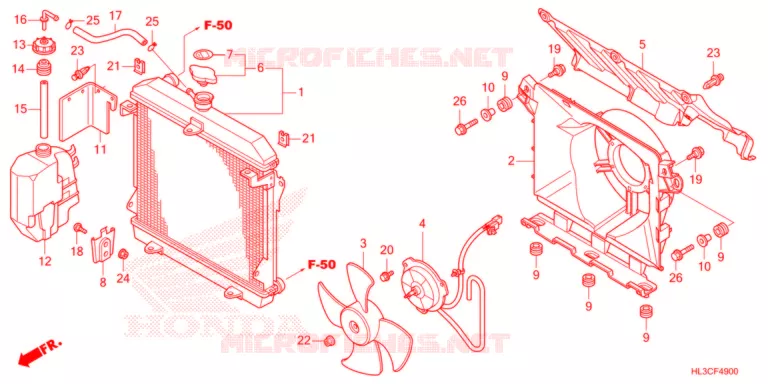 RADIATEUR Honda ATV 700 PIONEER 2021  SXS700M4DM