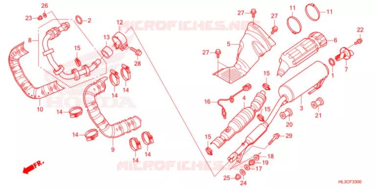 SILENCIEUX D'ECHAPPEMENT Honda ATV 700 PIONEER 2021  SXS700M4DM