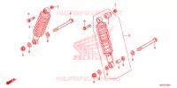 AMORTISSEUR ARRIERE pour Honda FOURTRAX 420 RANCHER 4X4 AT IRS EPS ESP de 2021