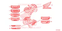 AUTOCOLLANTS pour Honda FOURTRAX 420 RANCHER 4X4 AT IRS EPS ESP de 2021