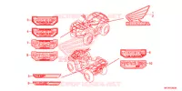 AUTOCOLLANTS pour Honda FOURTRAX 420 RANCHER 4X4 AT IRS EPS ESP de 2021