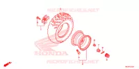 ROUE ARRIERE pour Honda FOURTRAX 420 RANCHER 4X4 AT IRS EPS ESP de 2021