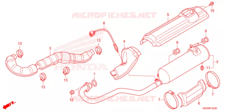 SILENCIEUX D'ECHAPPEMENT Honda ATV 420 FOURTRAX 2021  TRX420FE1M
