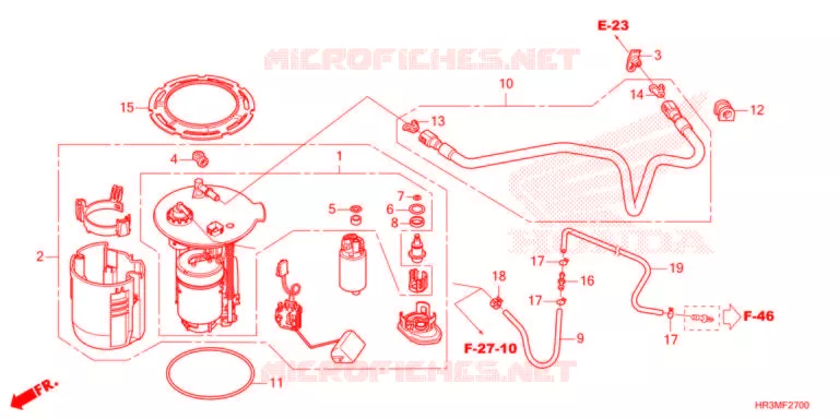 POMPE A ESSENCE Honda ATV 420 FOURTRAX 2021  TRX420FM1M
