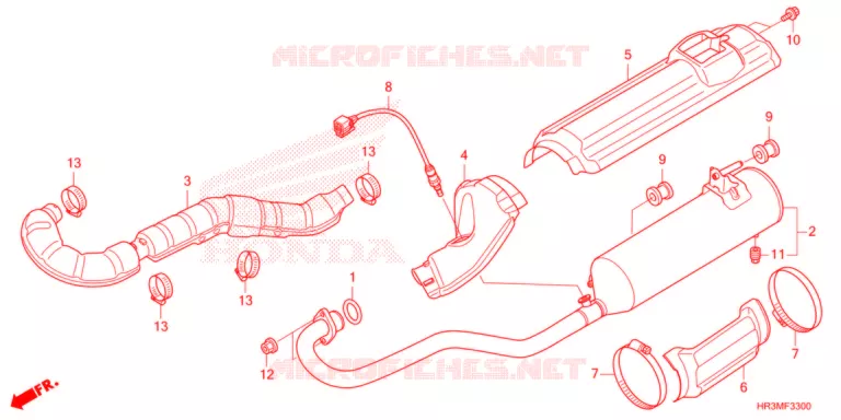 SILENCIEUX D'ECHAPPEMENT Honda ATV 420 FOURTRAX 2021  TRX420FM1M