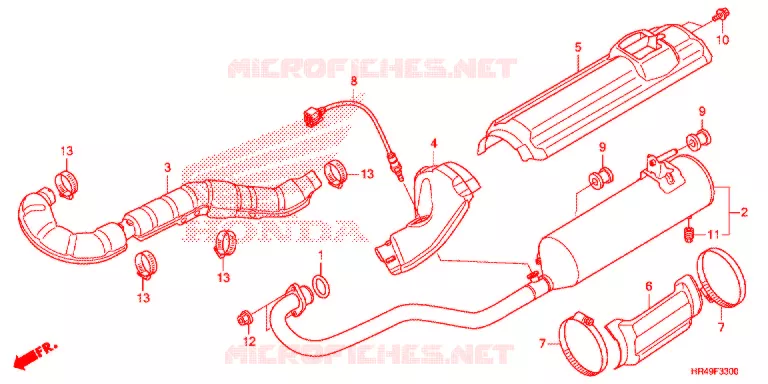 SILENCIEUX D'ECHAPPEMENT Honda ATV 520 FOURTRAX 2021  TRX520FE2M