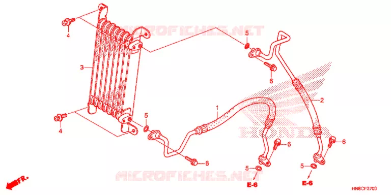RADIATEUR D'HUILE Honda ATV 680 FOURTRAX 2021  TRX680FA5M