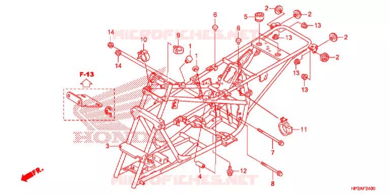 CADRE Honda ATV 90 FOURTRAX 2021  TRX90XM