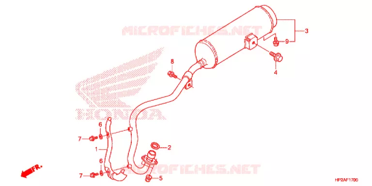 SILENCIEUX D'ECHAPPEMENT Honda ATV 90 FOURTRAX 2021  TRX90XM