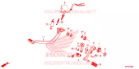 PEDALE pour Honda Z 125 MONKEY ABS de 2021