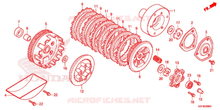 EMBRAYAGE Honda MOTO 125 MONKEY 2021  Z125MAM
