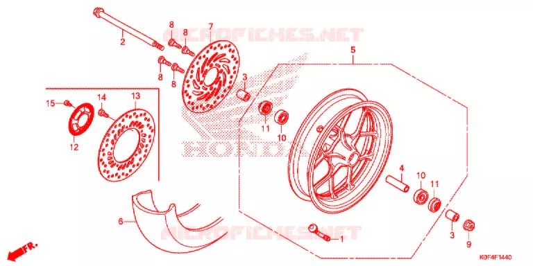 ROUE AVANT Honda MOTO 125 MONKEY 2021  Z125MM