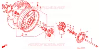 ROUE ARRIERE pour Honda CBR 600 F3 de 1997