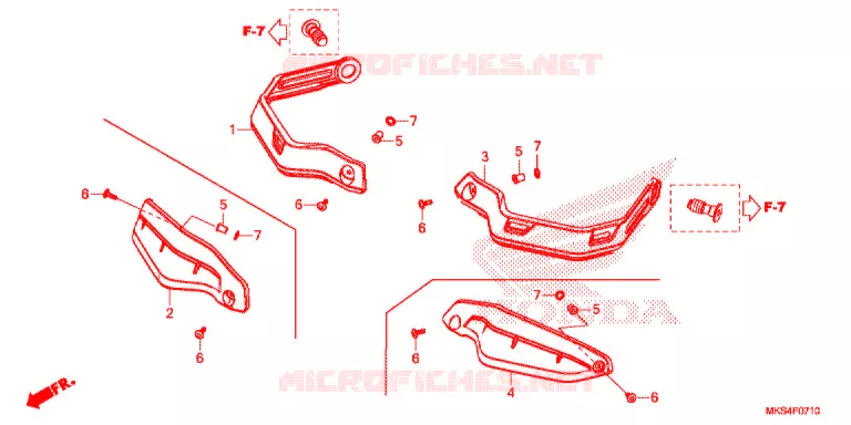 PROTEGES MAINS Honda MOTO 1100 AFRICA-TWIN 2021  CRF1100D4M